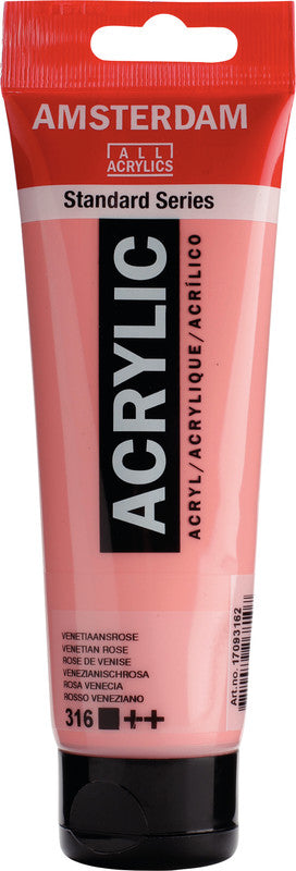Royal Talens Amsterdam – Acryl Standard – Acrylfarbe – venezianischrosa, 120 ml