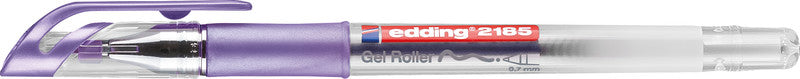 Edding Cristall Jelly 2185 Gelschreiber, Kappe – Violett, Spitze 0,7 mm, schnelltrocknend, metallic, 1 Stk.