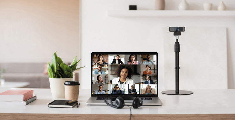Kensington A1010 – Mikrofonstativ, Höhe 318–483 mm, für Mikrofone, Webcams und Beleuchtung, Schwarz