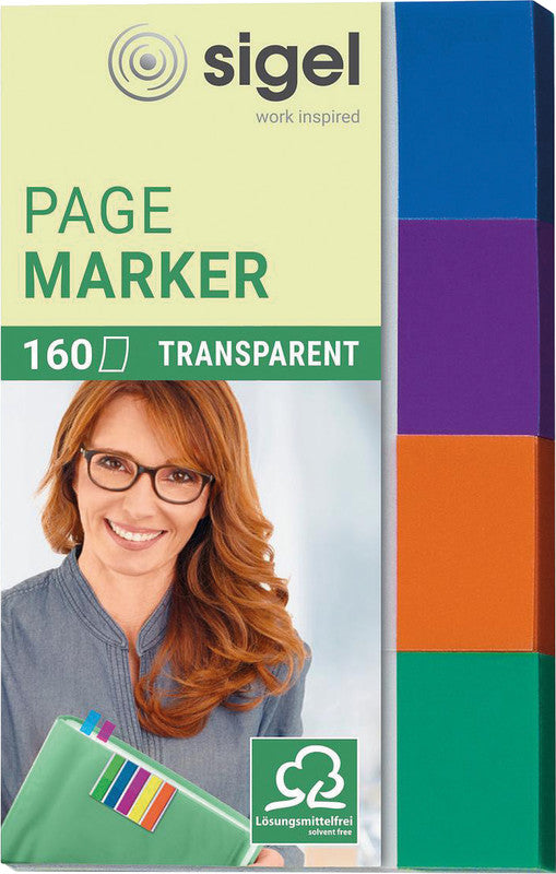 Sigel Page Marker – 20×50 mm – sortiert, 4×40 Stück