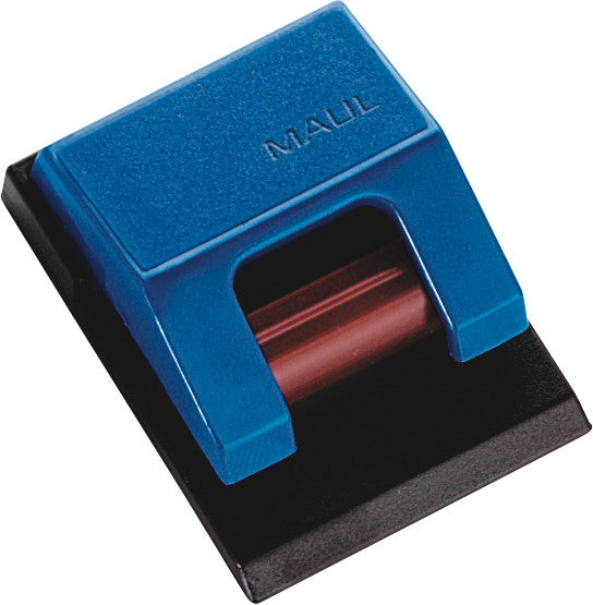MAUL Magnetclip – 33 × 17 mm, blau, selbstklebend
