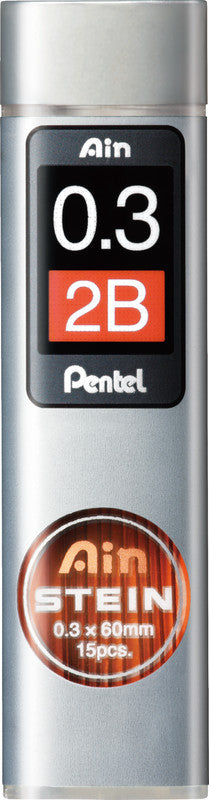 Pentel Bleistiftminen – Grau, 0,3 mm, 15 Stk.