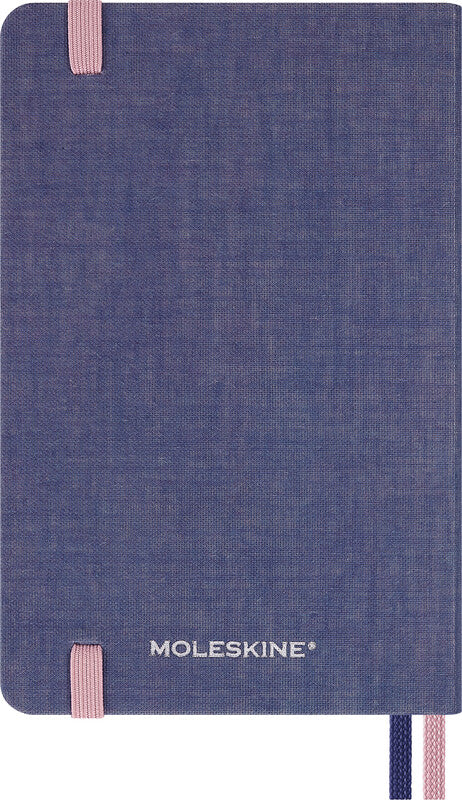 Moleskine Notizbuch, 90 × 140 mm, liniert, geleimt, 160 Seiten – blau