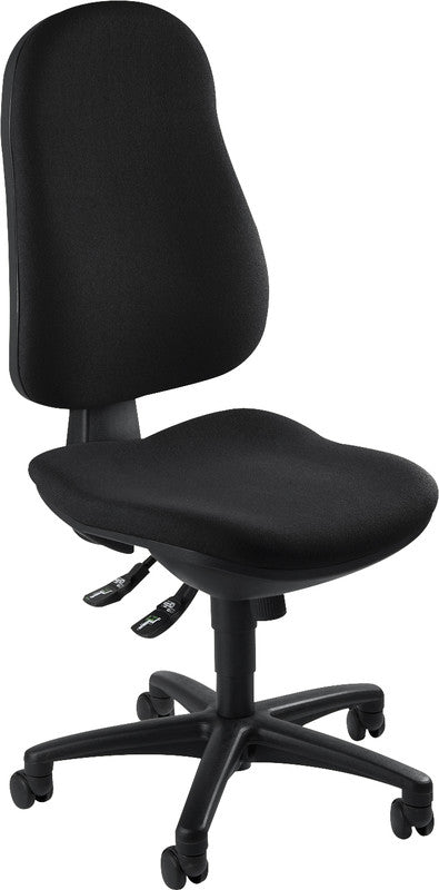 Topstar Bürostuhl Support Sy – Sitzhöhe 52–55 cm, 110 kg, Schwarz