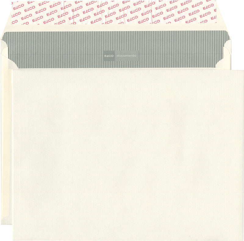 Elco Seitenfaltentasche C4, ohne Fenster, selbstklebend, beige, 120 g/m², 20 mm Falte – 10 Stk.