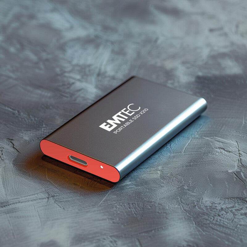 Emtec ELITE X210 Externes SSD-Laufwerk – 512 GB, USB 3.2, schock- und vibrationsfest