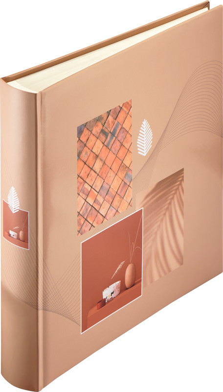 Hama Fotoalbum Singo II – für 300 × 300 mm, braun, mit Pergaminzwischenblättern, Karton, 300 × 300 mm