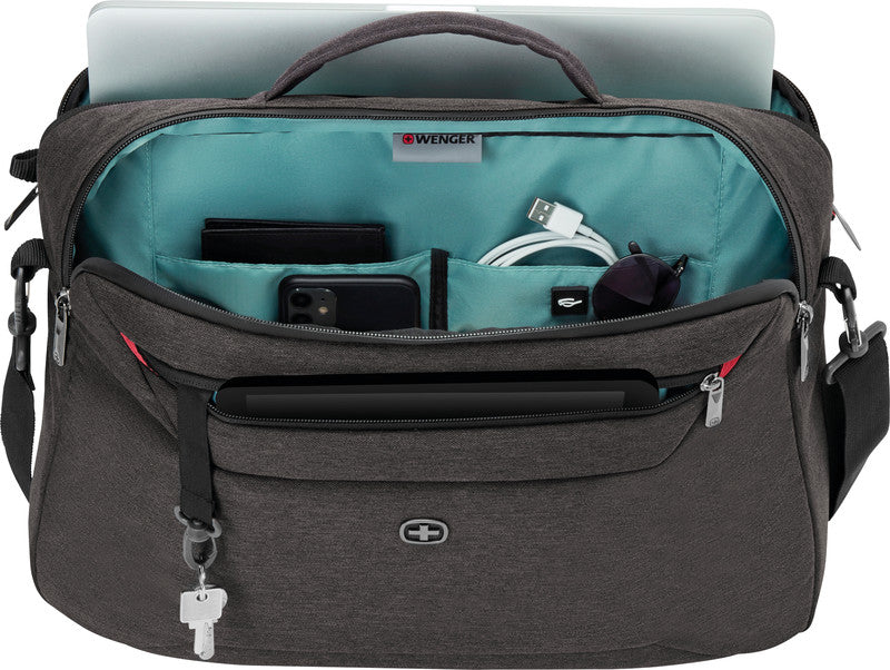 Wenger/SwissGear Wenger MX Commute Notebook-Tasche – für Notebooks bis 16", 20 l, Aufsteckfunktion, Polyester, grau