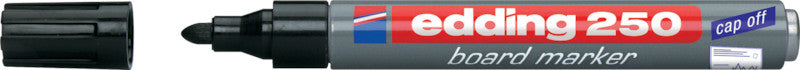 Edding Whiteboard-Marker 250 – Rundspitze 1,5-3 mm – Sortiert – 4er-Set – Trocken abwischbar