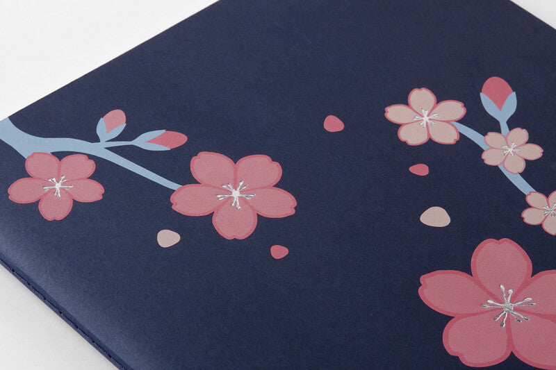 Moleskine Notizheft Limited Edition Sakura, liniert, Fadenheftung, Karton, 120 Seiten, 70 g/m² – blau/rosa