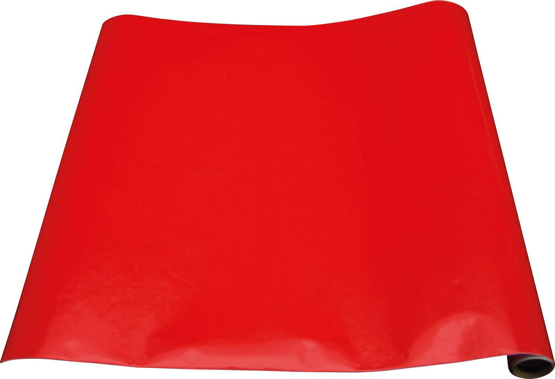 Gekkofix Klebefolie – glänzend, permanent, rot – 45,0 × 1500,0 cm