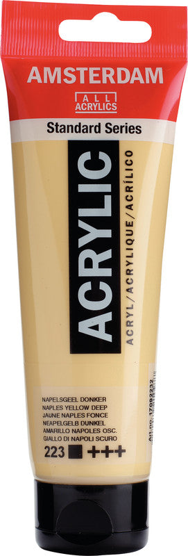 Royal Talens Amsterdam – Acrylic Standard – Acrylfarbe – Dunkel Neapelgelb, 120 ml