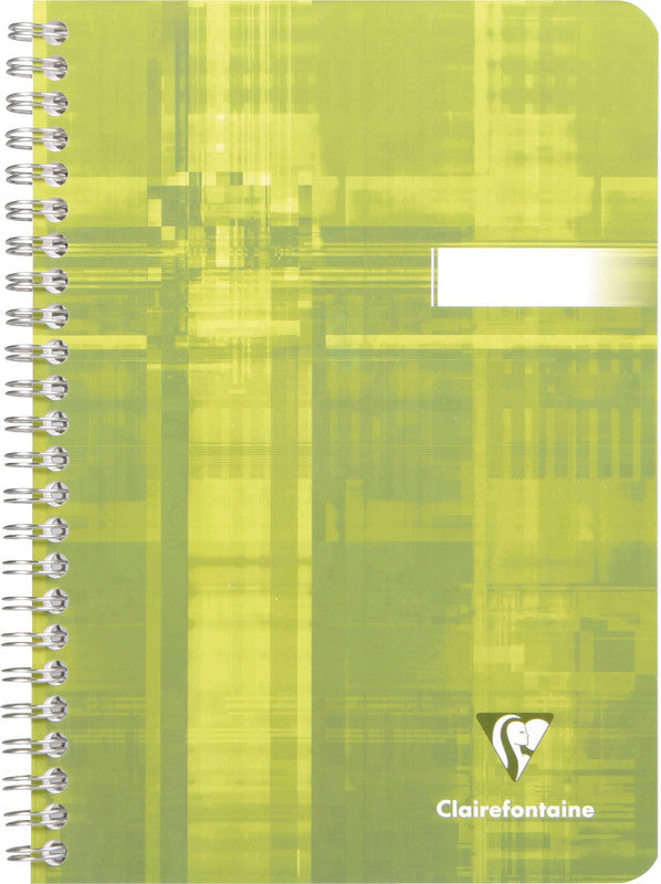 Clairefontaine Spiralheft A5, kariert (5 mm), Spiralbindung, Karton, 50 Blatt, 50 g/m² – sortiert