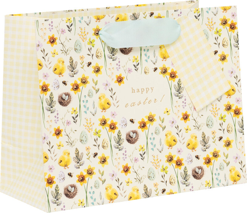 Glick Tragetasche Spring Beginnings – Frühling – Papier, matt – 225 × 175 × 100 mm