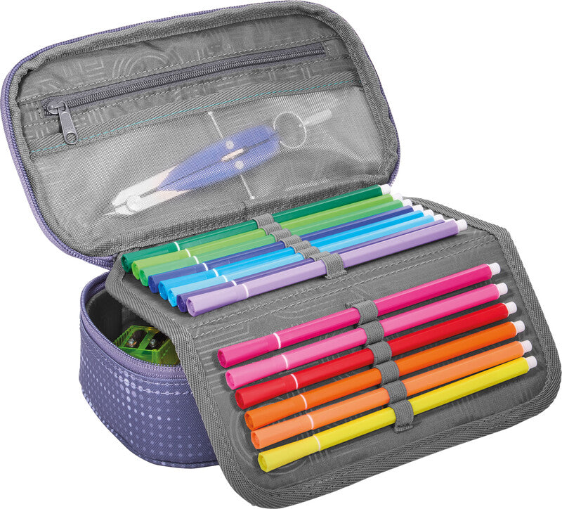 Coocazoo Every Schlamperetui, gefüllt – Lavender Sky – Kunststoff – 23 × 7 × 12 cm