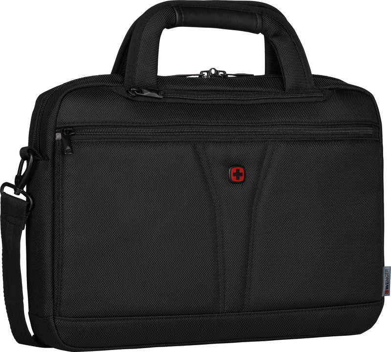 Wenger/SwissGear Wenger BC-Free Notebook-Tasche – für Notebooks bis 14", 5 l, Aufsteckfunktion, recyceltes PET (rPET), schwarz