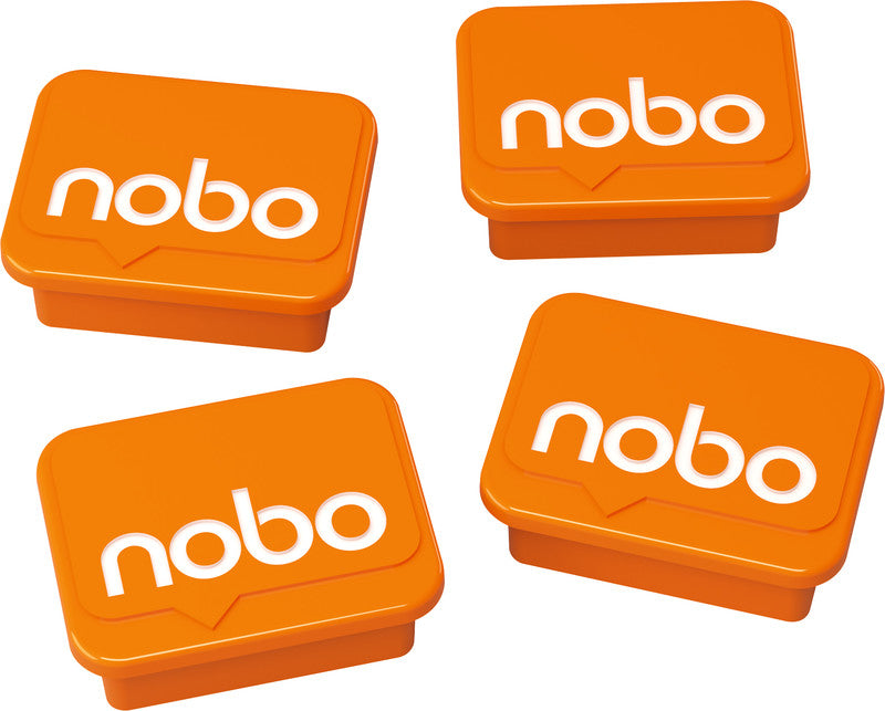Nobo Starter-Kit, inkl. 4 Haftmagneten, Orange – für Whiteboards