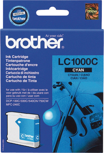 Brother Tintenpatrone, Cyan, 400 Seiten – für Tintenstrahldrucker und Multifunktionsgeräte