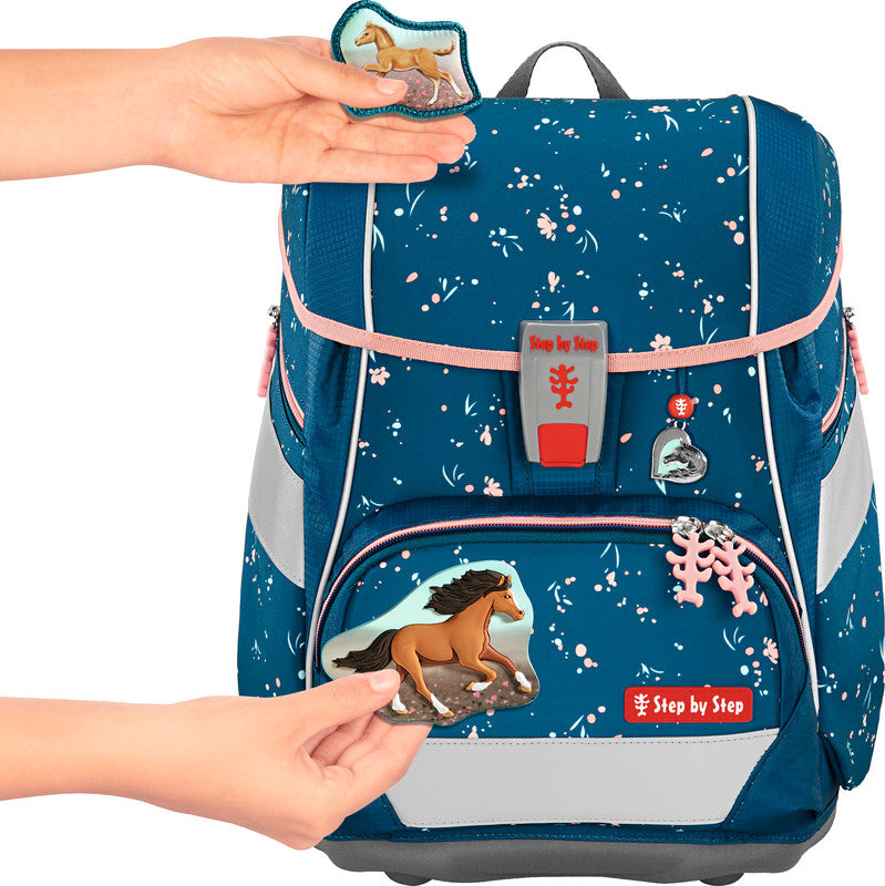 Step by Step Schulrucksack-Set 2in1 Plus – 6-teilig – Wild Horse Ronja