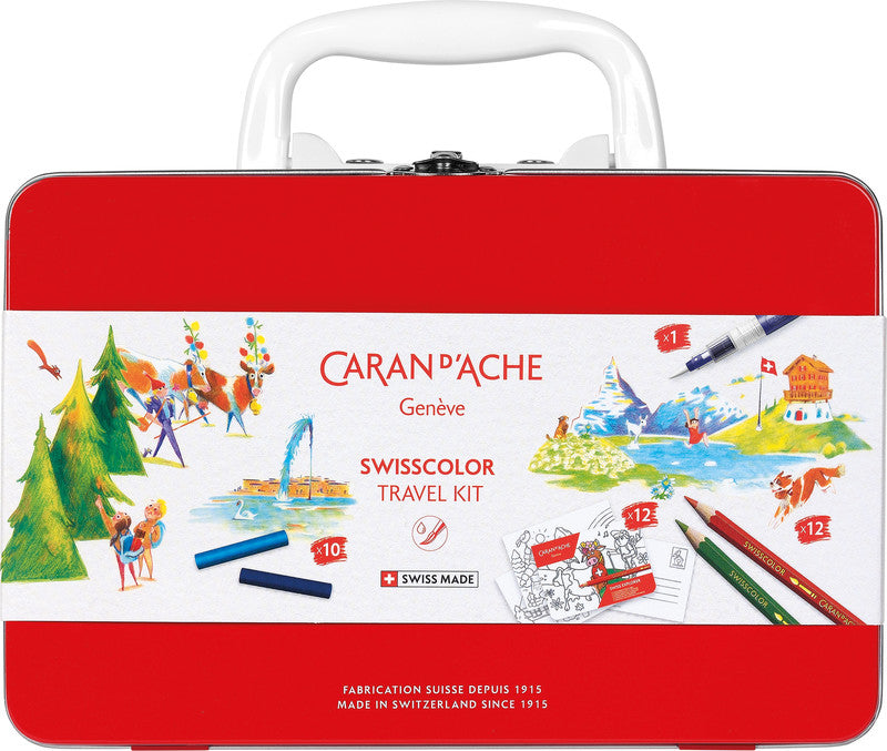 Caran d-Ache Caran d'Ache – Bastelset Swisscolor – 12 Farbstifte – 200 × 145 × 52 mm
