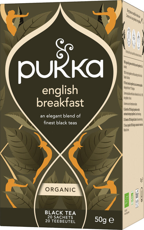 Pukka English Breakfast – Teebeutel, Bio-Schwarztee – 20 Beutel