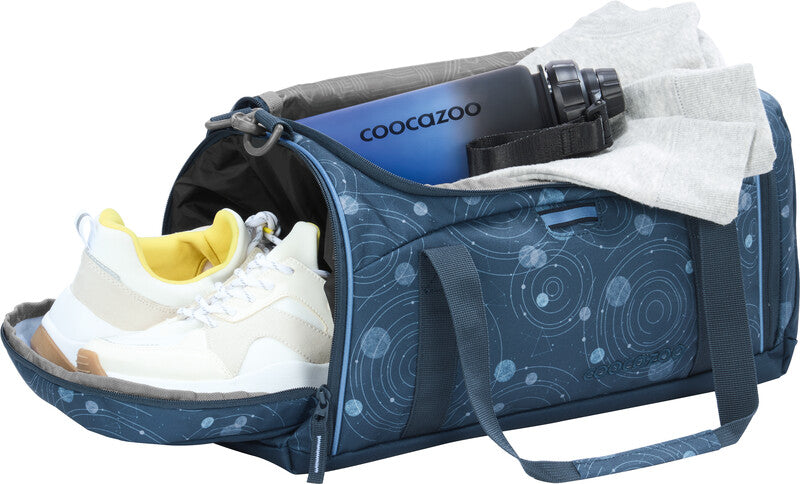 Coocazoo Sporttasche – 20 l, Motiv Blue Orbit, mit Schultergurt, wasserabweisend, 40 × 24 × 23 cm