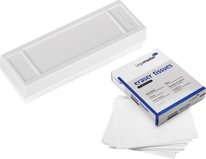 Legamaster Starter-Kit, inkl. Ersatz-Löschpapier – für Legamaster Tafelwischer – 100er-Pack