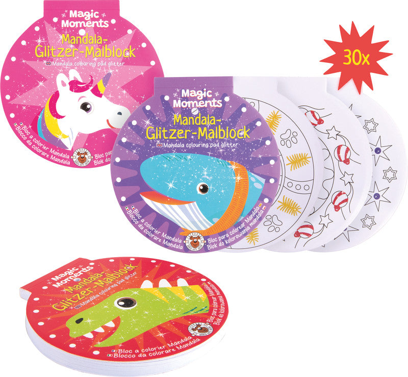 Trendhaus Magic Moments Malbuch, Karton, 13 × 13,5 cm, sortiert, ab 3 Jahren