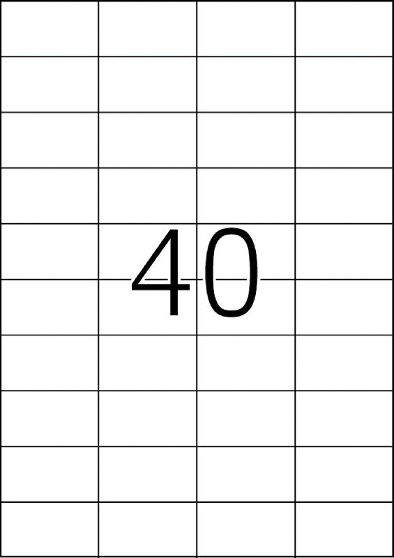 HERMA Druckeretiketten, 52,5 mm × 29,7 mm, weiss, Papier, permanent, 100 Blätter