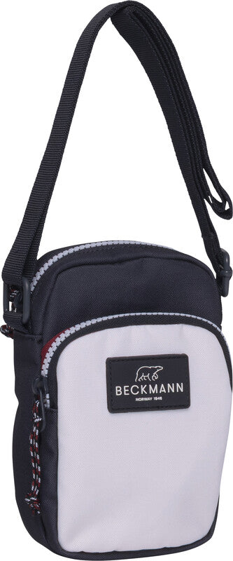 Beckmann Umhängetasche – Motiv Navy White, 11 × 17 × 5 cm, Polyester (PES)