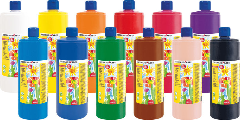 Eberhard Faber Gouache – Permanentkarmin, 1000 ml, für Papier, Karton & Holz