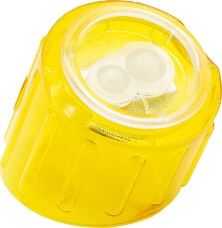 Kum Spitzer – manuell, 2-Loch, mit Behälter, für Blei- & Buntstifte Ø 8 & 11 mm, Kunststoff, assortiert (grün)