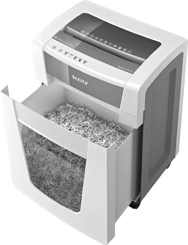 Leitz IQ Office Pro – Aktenvernichter, DIN P-6, Super-Mikroschnitt 2 × 5 mm, 5 Blatt, 30 l, A4