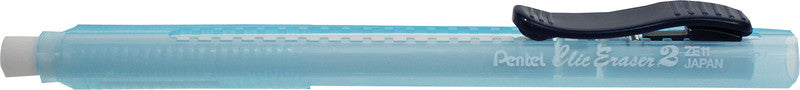 Pentel Radierer – für Bleistifte – 15 × 125 mm – Kunststoff – blau transparent