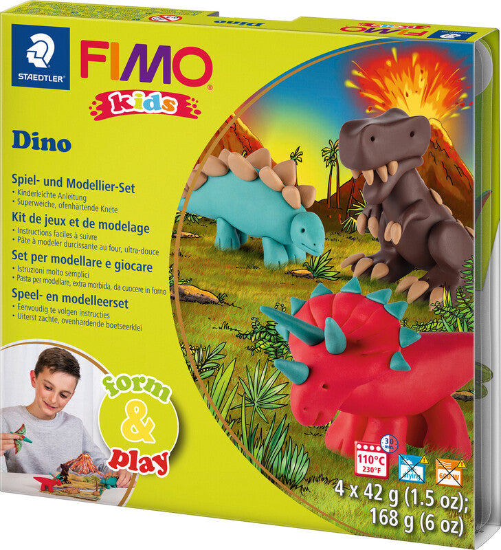 Staedtler Modelliermasse-Set Dino – 4 Blöcke à 42 g