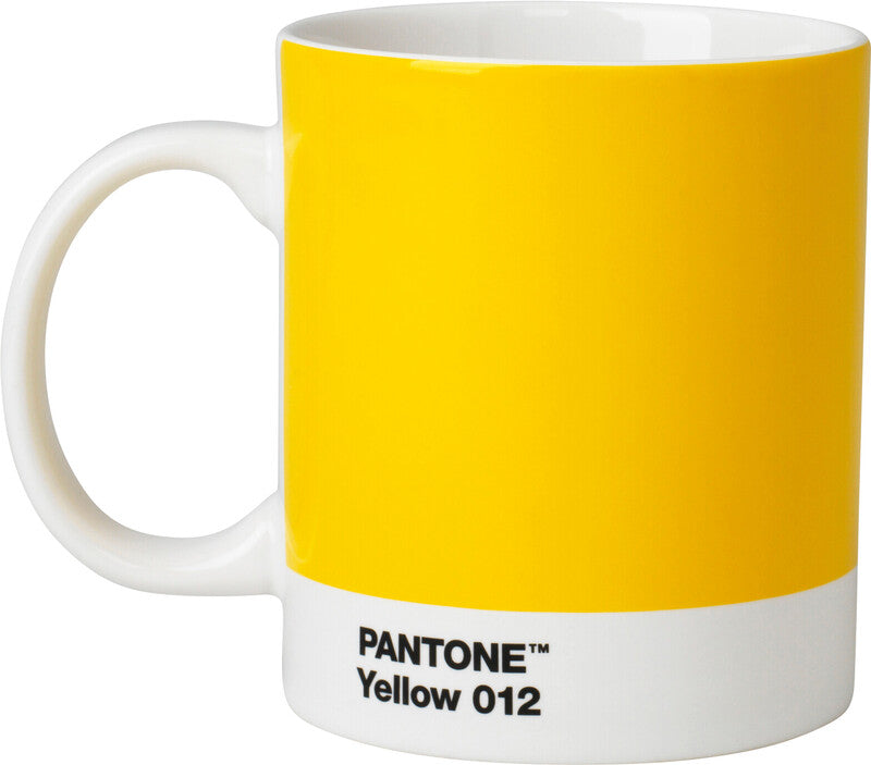 Pantone by copenhagen Tasse – 375 ml, Ø 8,5 cm, H 12,4 cm, Fine China, Gelb