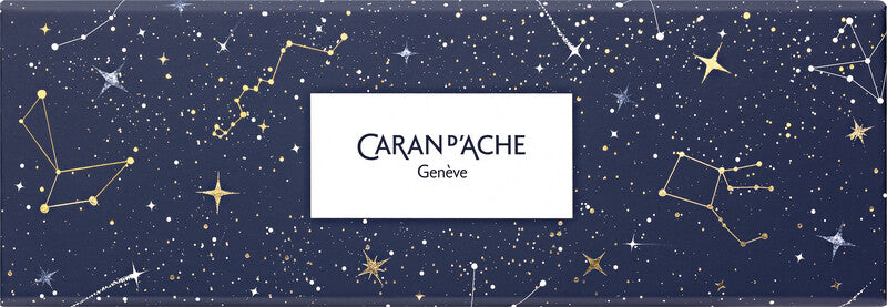 Caran d-Ache Caran d'Ache Farbstifte-Set – 10 Farben, Mine Ø 3,0 mm, Kartonetui, Limited Edition Cosmic Blue