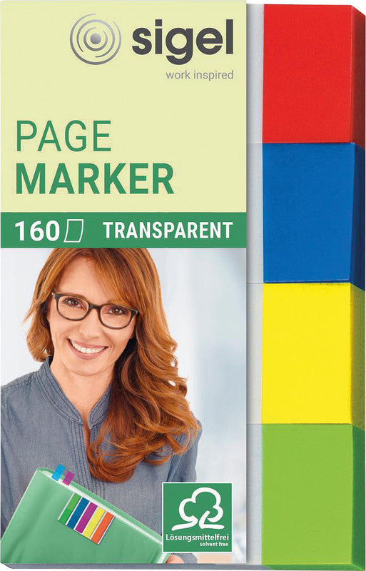Sigel Seitenmarker – 20×50 mm – sortiert, 4×40 Stück