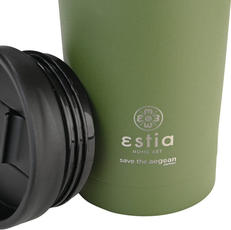 Estia Thermobecher – 3,5 dl – Edelstahl, isoliert, Schraubverschluss – Forest Spirit