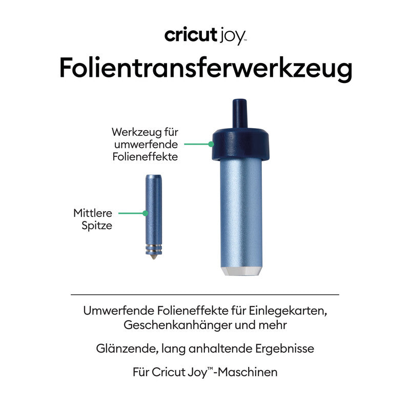 Cricut Werkzeugset, inkl. 12 Folien (101 × 152 mm), Gold/Silber – für Joy
