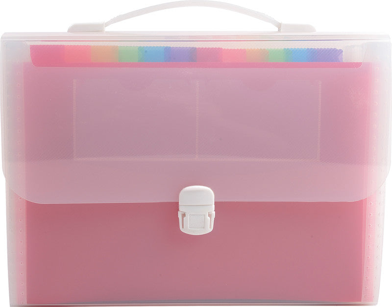 Exacompta Sammelmappe für A4, Kunststoff, transparent, mit Druckknopf