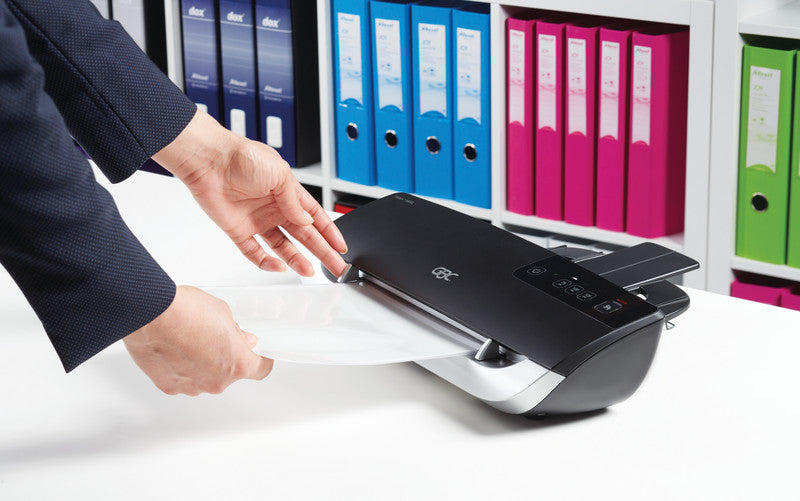 GBC Fusion 3000L Laminiergerät A4 – 2-Rollen, 75–125 µm, Kaltlamination, 1 Min. Aufheizzeit, 500 mm/min