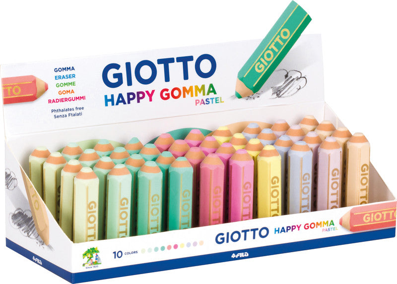 Giotto Radierer – für Bleistifte, Farbstifte – 65 × 15 × 15 mm – sortiert