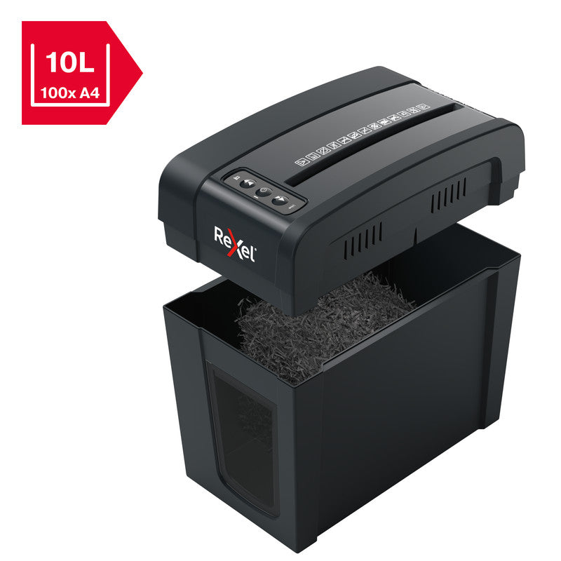 Rexel Secure X6-SL Slimline – Aktenvernichter, DIN P-4, Partikelschnitt 4 × 40 mm, 6 Blatt, 10 l, A4