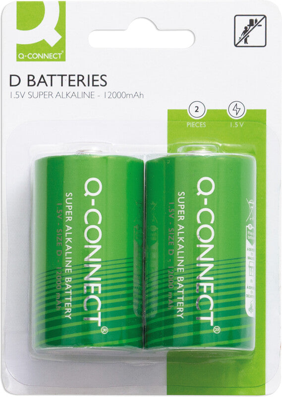 Q-CONNECT Baby Akku 1,5 V 5700 mAh 8,55 Wh Alkaline – für Geräte