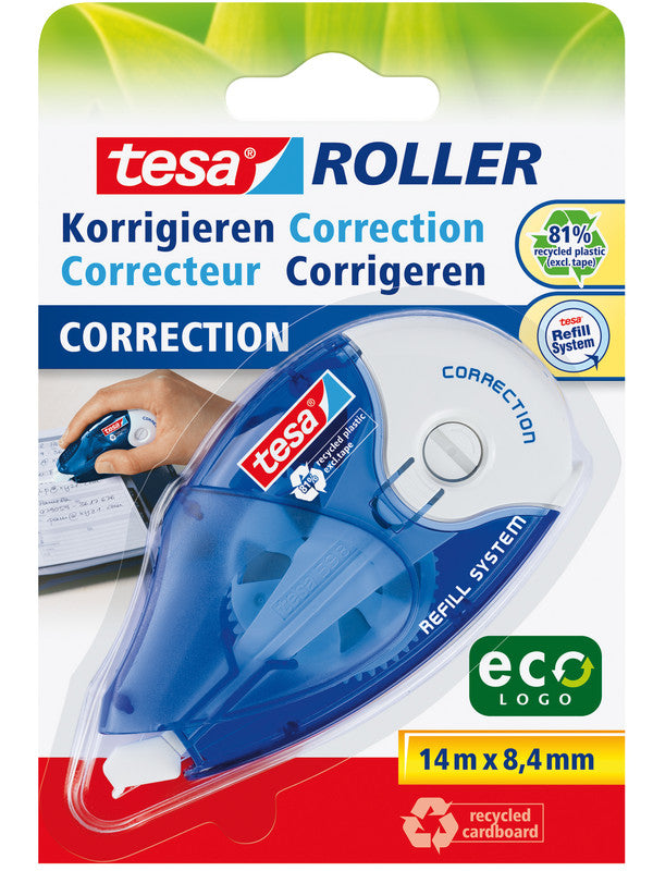 Tesa Korrekturband Korrekturroller – für Rechts- und Linkshänder