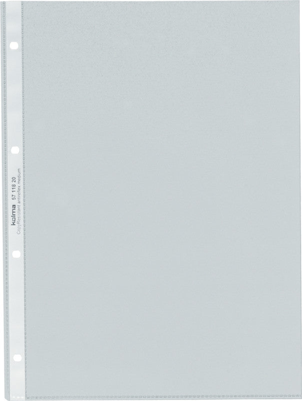 Kolma Sichtmappe A4 – 100 Hüllen, Transparent, Kunststoff, Matt, 80 µm