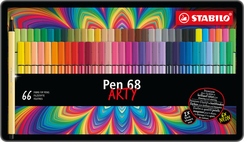 STABILO Filzstifte Pen 68, Strichbreite 1 mm, 66 Farben