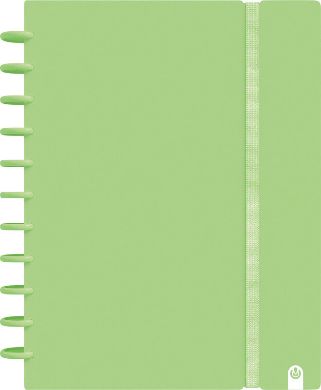 Carchivo Notizbuch Ingeniox, Spiralbindung, Softcover, 80 Blatt, perforiert, 100 g/m² – Pastellgrün