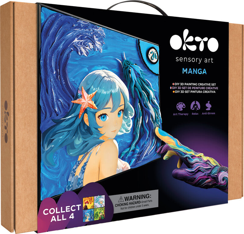 Okto Sensory Art – Modelliermasse-Set 3D Painting Manga – ab 10 Jahren – 290 × 290 mm
